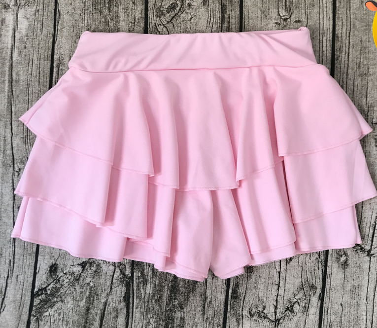 Pleated Ruffle Hip Skirt