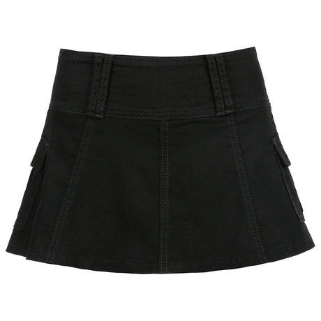 Pleated Denim Delight Skirt