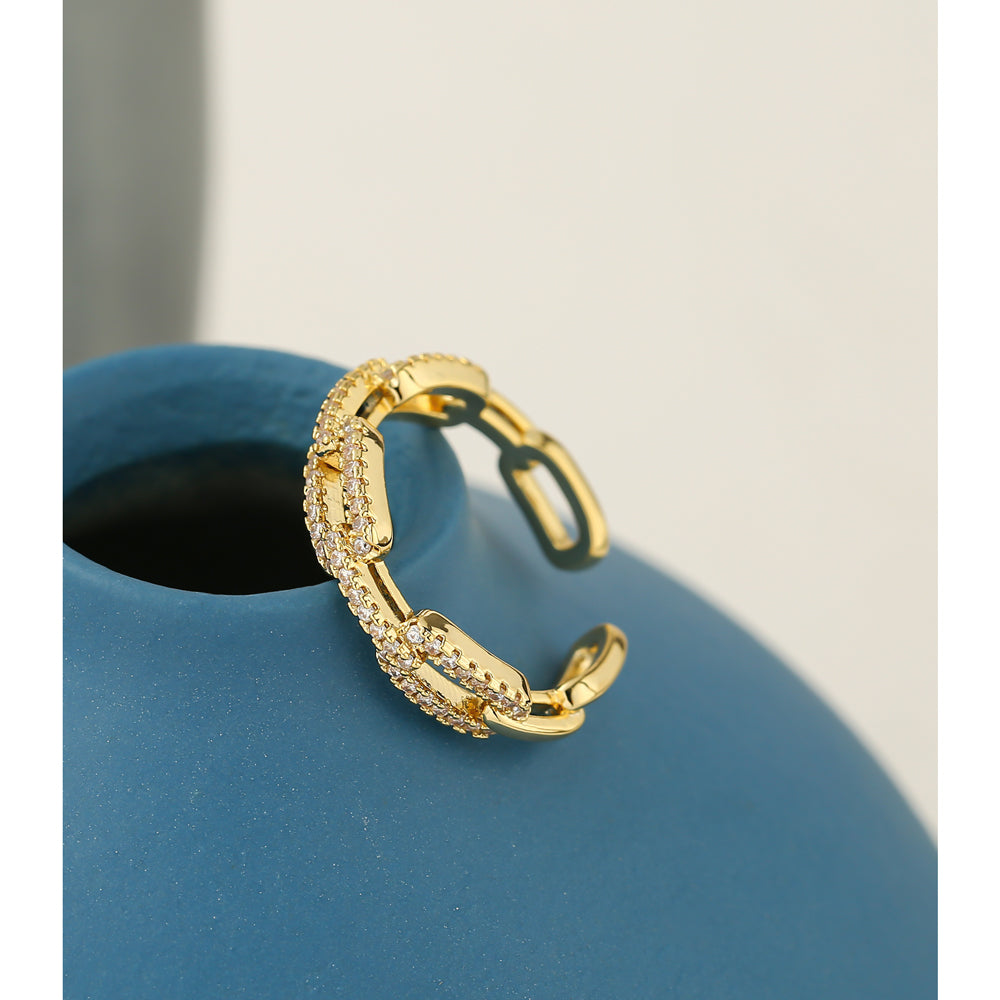 Gold Studded Alice Ring