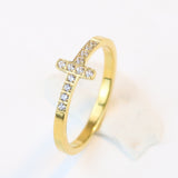 Cross Studded Lolita Ring