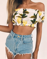 Katelyn Off The Shoulder Crop Top