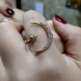 Crescent Moon Lolita Ring