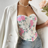 Payton Flower Corset Top