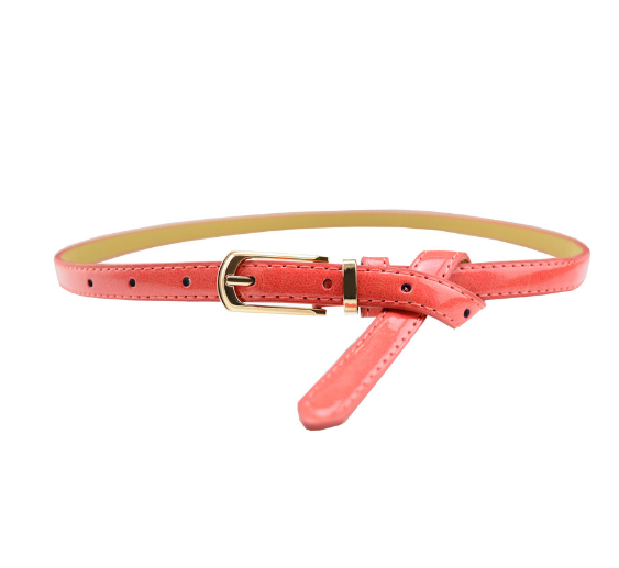 Patent Leather Pin Buckle Multi-Color Belt