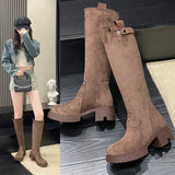 Flirty Suede Stomp Boots