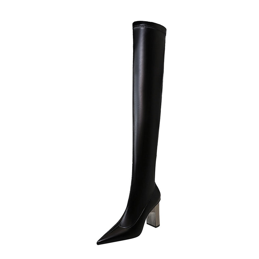 Seductive Siren Thigh-High Pointed Toe Over Knee Boots