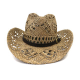 Handcrafted Natural Salt Grass Big Brim Cowboy Hat