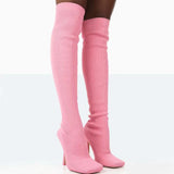 Seductive Suede Thigh High Fashion Boots