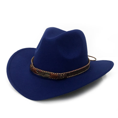 Metal Leaf Belt Cowboy Hat