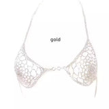 Glistening Rhinestone Leaf Body Jewelry