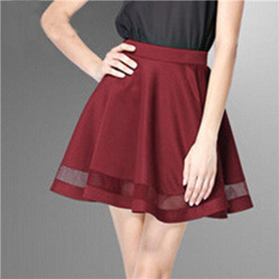 Pleated Perspective A-Line Skirt