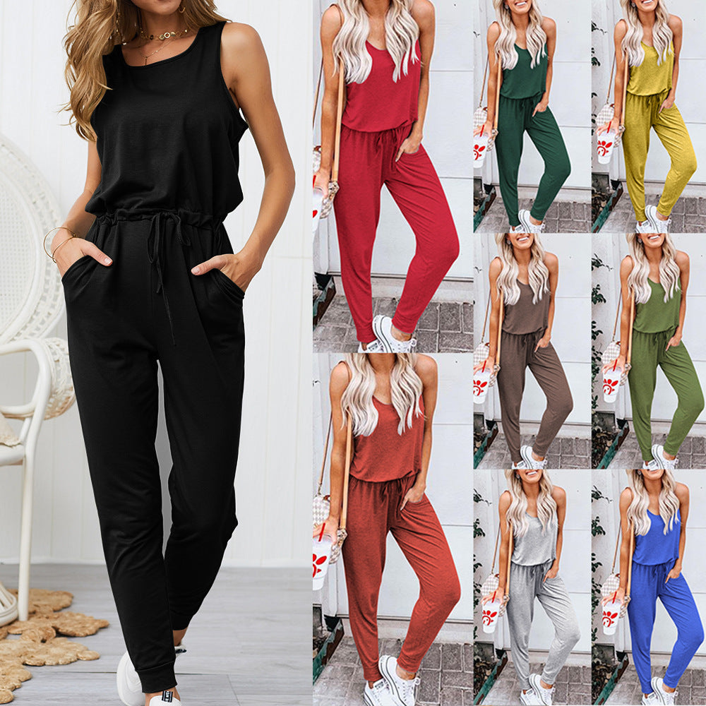 Summer Tie Jumpsuit