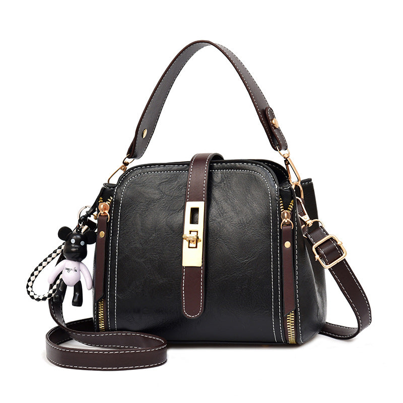 Vintage Flap Crossbody Messenger Bag for Women