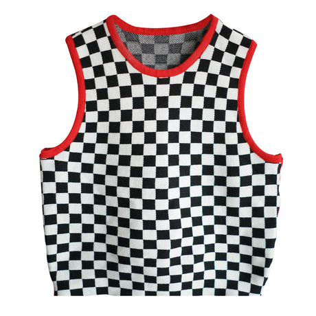 Checkerboard Crop Top