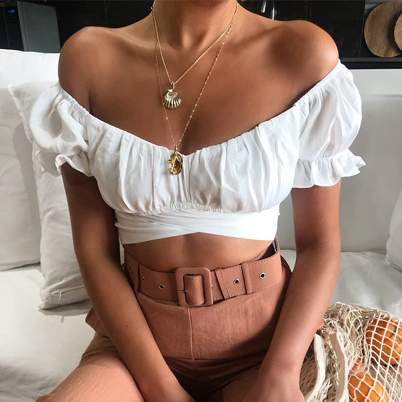 Eloise Of Shoulder Crop Top