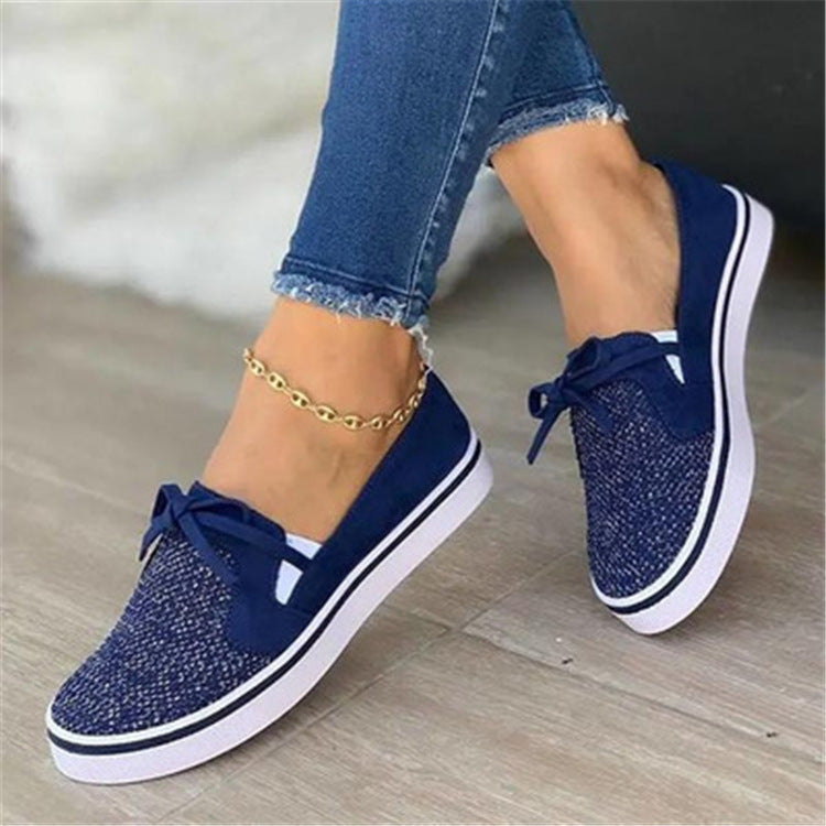 Whimsy Lace-up Canvas Flat Shoes