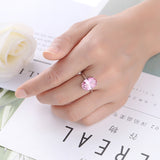 Pink Wedding Cut Ring