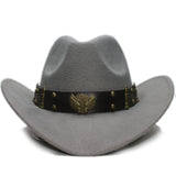 Winter Wool Crepe Weave Cowboy Hat