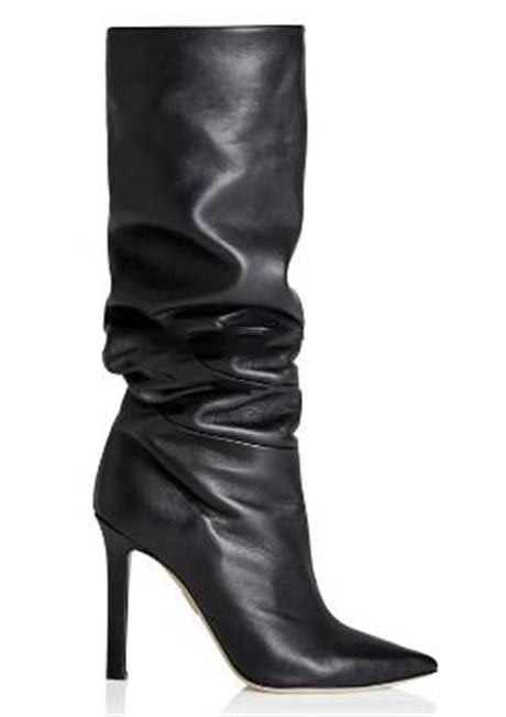 Ezra Ruffled Stiletto Boots