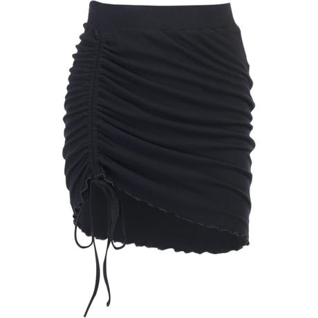 Pleated Split A-line Hip Skirt