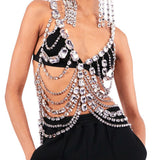 Exquisite Rhinestone Multi-layer Body Jewelry