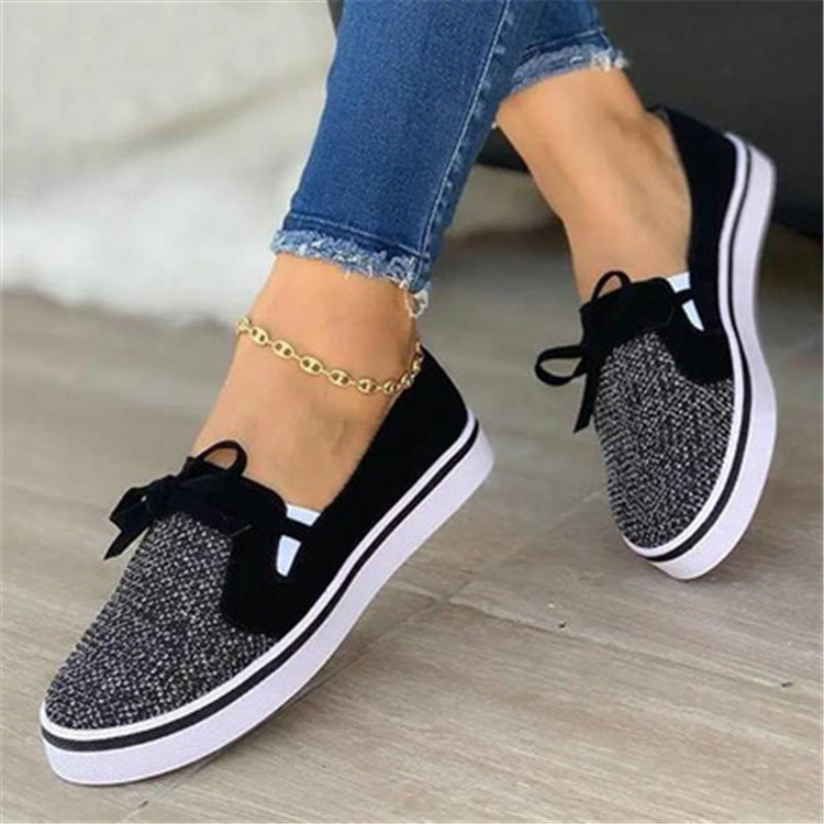 Whimsy Lace-up Canvas Flat Shoes