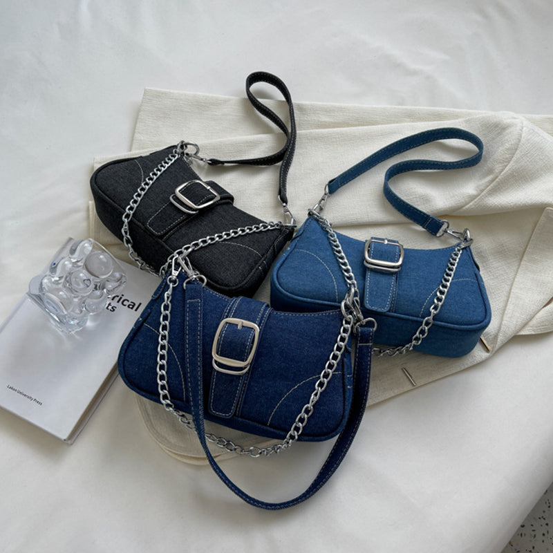 Denim Chic Shoulder Bag