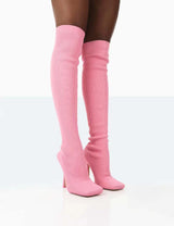 Seductive Suede Thigh High Fashion Boots