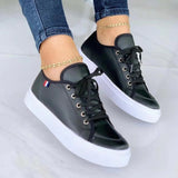 Lace-Up Fun Flats Slip-On Sneakers Walking Shoes