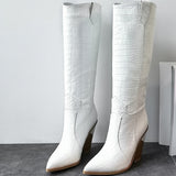 Flirtatious Chic Heeled Knee Boots