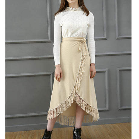 Maya Fringed Midi Skirt