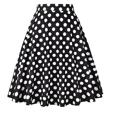 Polka Dot Pleated Skirt