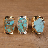 Natural Turquoise Stone Ring