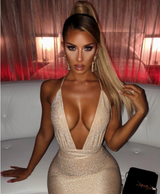 Leah Sexy Criss Cross Mini Dress