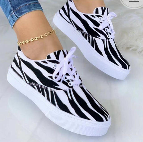 Floral Fun Lace-up Sneaker Shoes