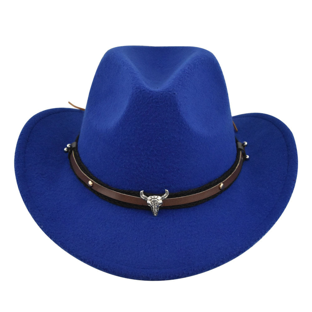 Western Bell Shape Curved Brim Cowboy Hat