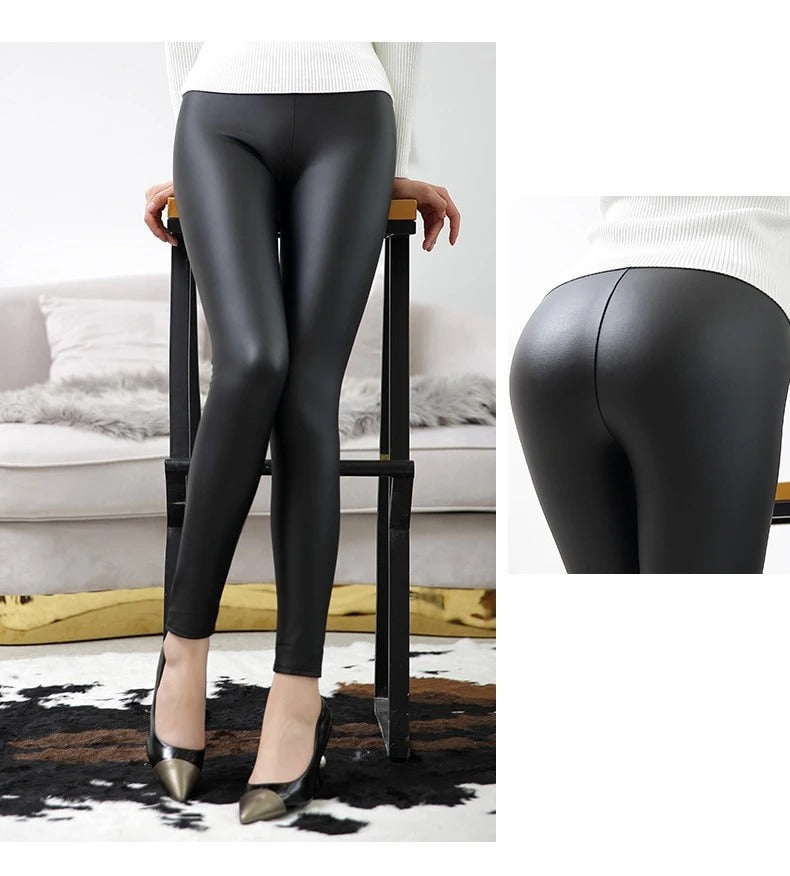 SleekFit Leather Leggings