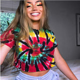 Kayla Tie Dye Smear Crop Top