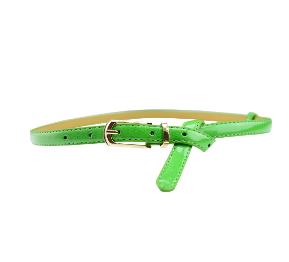 Patent Leather Pin Buckle Multi-Color Belt