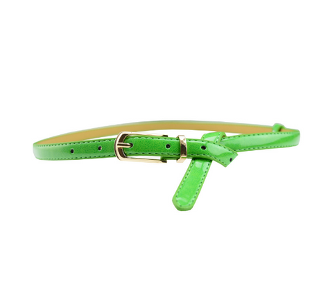 Patent Leather Pin Buckle Multi-Color Belt