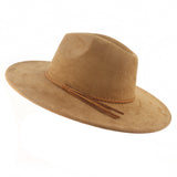 Broad-brimmed Suede Cowboy Hat