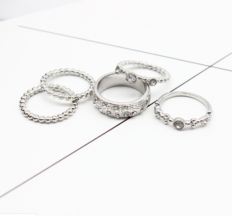 Water Droplet Ring Set