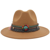 Gemstone Embellished Ethnic Cowboy Hat