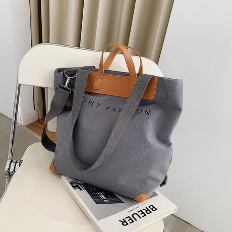 Fashionable Canvas Letters Shoulder Bag