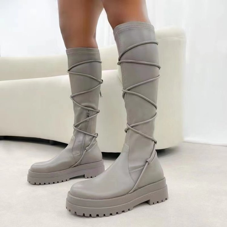 Lace-Up Dream Boots