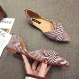 Emma Herringbone Point Flats