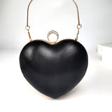 Tassel Diamond Inlaid Heart Bag