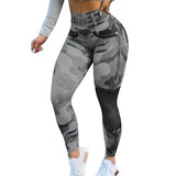 Multicolour Camo Curve-Enhancing Yoga Leggings