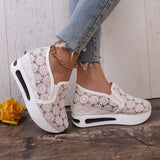 Lace Mesh Flatform Shoes