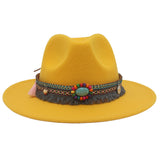 Gemstone Embellished Ethnic Cowboy Hat